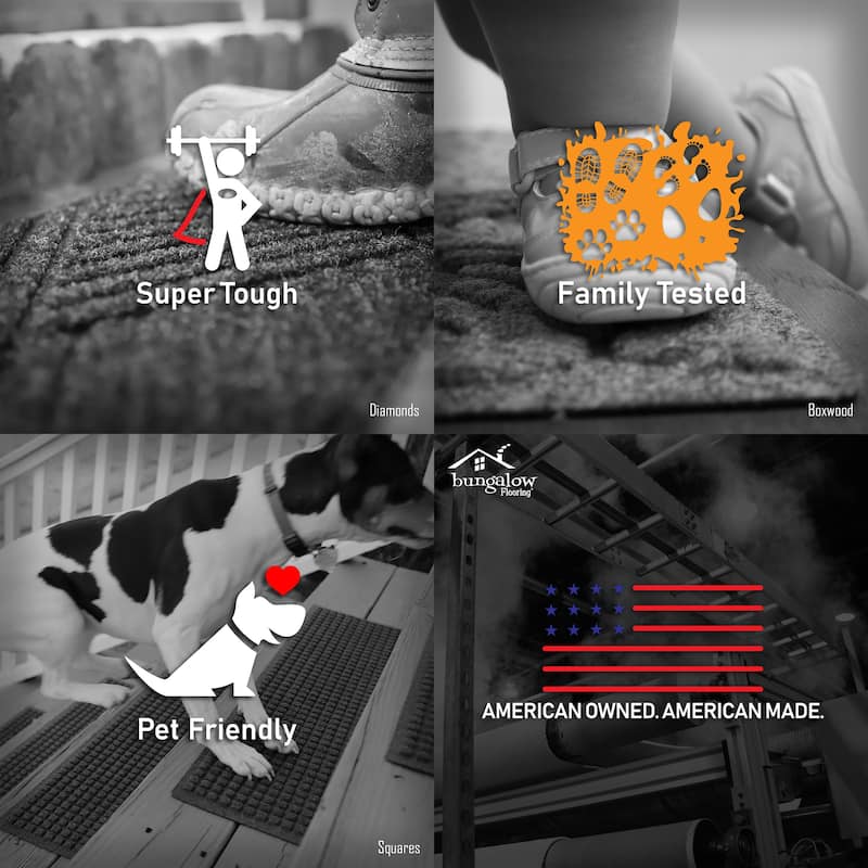 WaterHog Ellipse 8.5"x30" Indoor/Outdoor Stair Treads Set/4 8.5x30